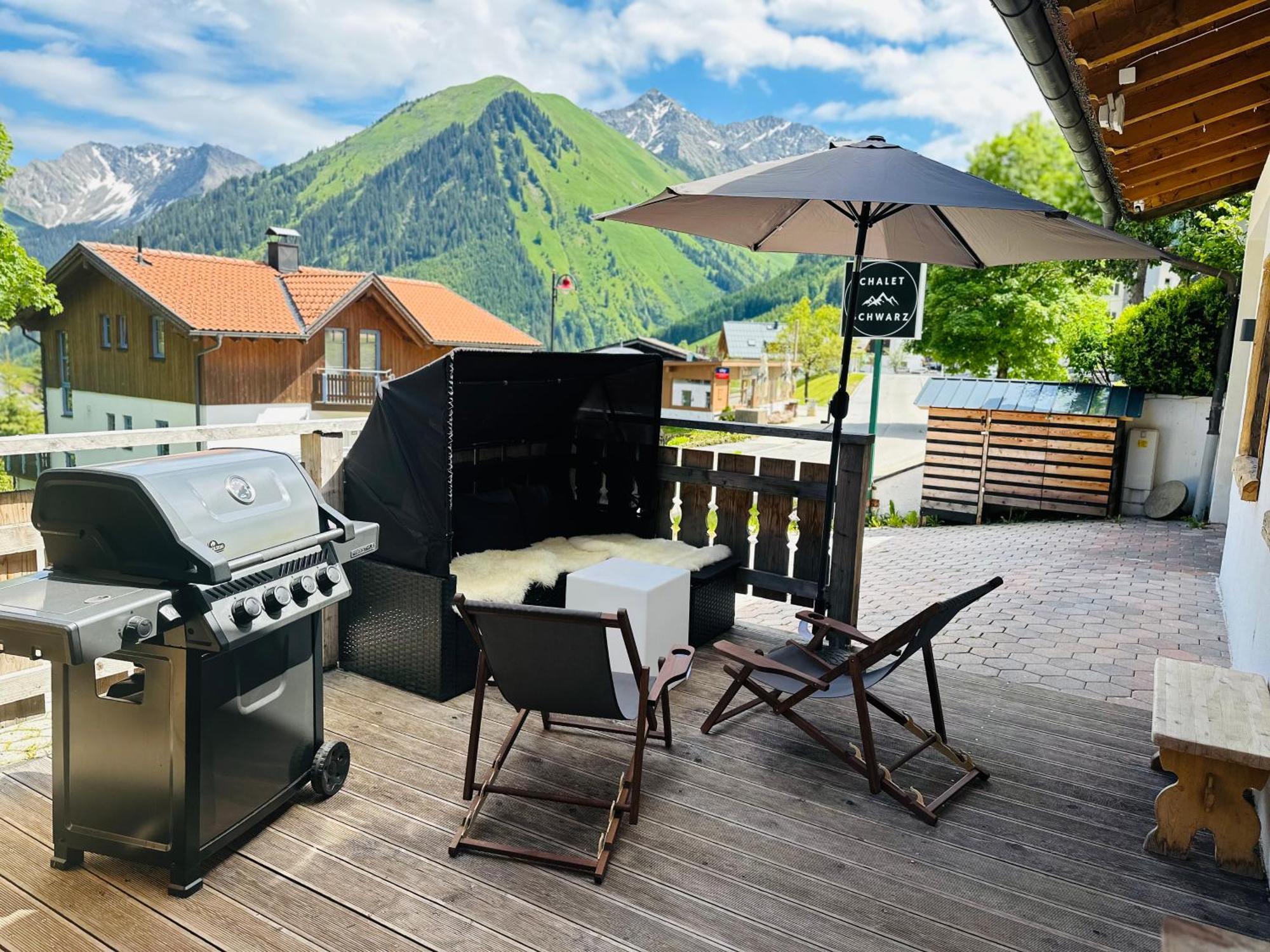 Chalet Schwarz Berwang Bagian luar foto